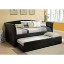 Delmar Black Daybed w/ Trundle, Black