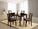 Eaton I Espresso 5 Pc. Dining Table Set
