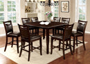 WOODSIDE II Dark Cherry 8 Pc. Counter Ht .Table Set w/ Bench