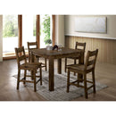 Kristen Rustic Oak 5 Pc. Dining Table Set