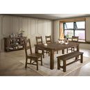 Kristen Rustic Oak Dining Table