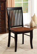 Earlham Antique Oak/Black Side Chair (2/CTN)