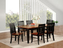 Earlham Antique Oak/Black 7 Pc. Dining Table Set