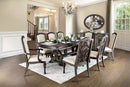 ARCADIA Rustic Natural Tone, Ivory 7 Pc. Dining Table Set (2AC+4SC)