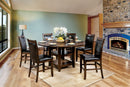 MEAGAN II Brown Cherry, Espresso 5 Pc. Counter Ht. Table Set