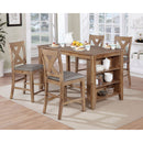 Lana Weathered Natural Tone/Warm Gray Counter Ht. Table
