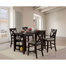 Lana Dark Walnut 5 Pc. Counter Ht. Table Set (4ST)