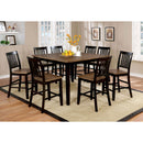 Izidora Rustic Oak/Espresso 7 Pc. Dining Table Set