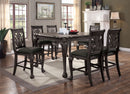 Petersburg Dark Gray 7 Pc. Counter Ht Dining Table Set