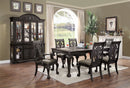 Petersburg Dark Gray 7 Pc. Dining Table Set (2AC+4SC)