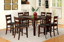 DICKINSON II Dark Cherry 9 Pc. Counter Ht. Dining Table Set