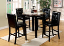 Atlas IV Black 40" Faux Marble Round Counter Ht. Table