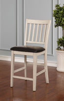 Raegan Ii Antique White/Espresso Counter Ht. Side Chair (2/CTN)