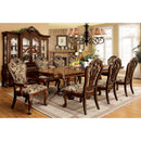 VICENTE Cherry 9 Pc. Dining Table Set (2AC+6SC)