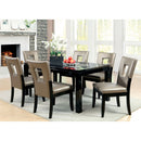 Evant I Black/Silver 7 Pc. Dining Table Set