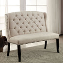 Antique Black 2-Seater Bench