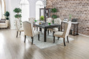 SANIA I Antique Black 84" Dining Table