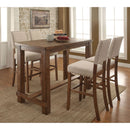 SANIA Rustic Oak Bar Ht. Table