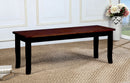 DOVER Black/Cherry Bench