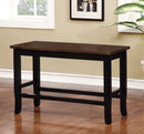 DOVER II Black/Cherry Counter Ht. Bench