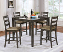 Gloria Gray 5 Pc. Counter Ht. Table Set, Gray