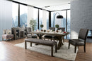 Irving Rustic Oak 6 Pc. Dining Table Set