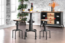 Foskey Antique Black 3 Pc. Bar Table Set