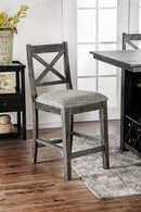 Faulkton Dark Walnut Counter Ht. Chair (2/CTN)