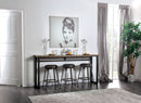 Mullins Rustick Oak/Black 4 Pc. Counter Ht. Table Set