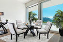 Jasmin Black/White 5 Pc. Round Dining Table Set