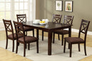 Weston II Espresso 7 Pc. Dining Table Set