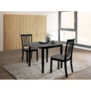 Evie Gray/Black 3 Pc. Dining Table Set