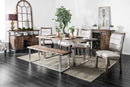 Mandy Oak/Chrome Dining Table