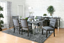 Mandy Gray/Chrome 7 Pc. Dining Table Set