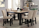 DODSON II Black, Ivory 7 Pc. Counter Ht. Table Set