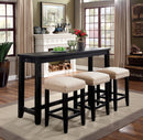 Caerleon Antique Black 4 Pc. Counter Ht. Table Set