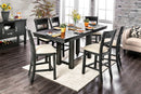 THOMASTON Wire-Brushed Black Counter Ht. Table