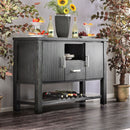 THOMASTON I Wire-Brushed Black Server