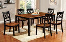 TORRINGTON Black/Cherry 7 Pc. Dining Table Set