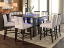 LUMINAR II Gray, White 7 Pc. Counter Ht. Table Set