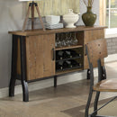 Kirstin Rustic Oak/Black Server