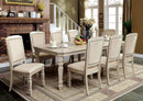 HOLCROFT Antique White 7 Pc. Dining Table Set