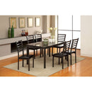 COLMAN Black 5 Pc. Dining Set (60"T+4SC)