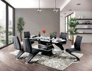 Midvale Black/Chrome 5 Pc. Dining Table Set