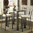 JAZLYN II Weathered Oak Bar Ht. Table