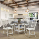 Ann Lee Antique White/Antique Oak 5 Pc. Dining Table Set