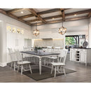 Ann Lee Antique White/Oak Dining Table