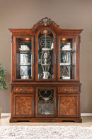 Lucie Brown Cherry Hutch & Buffet