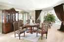 Lucie Brown Cherry Round Dining Table