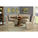 Nerissa Rustic Oak Square Dining Table, Antique Oak